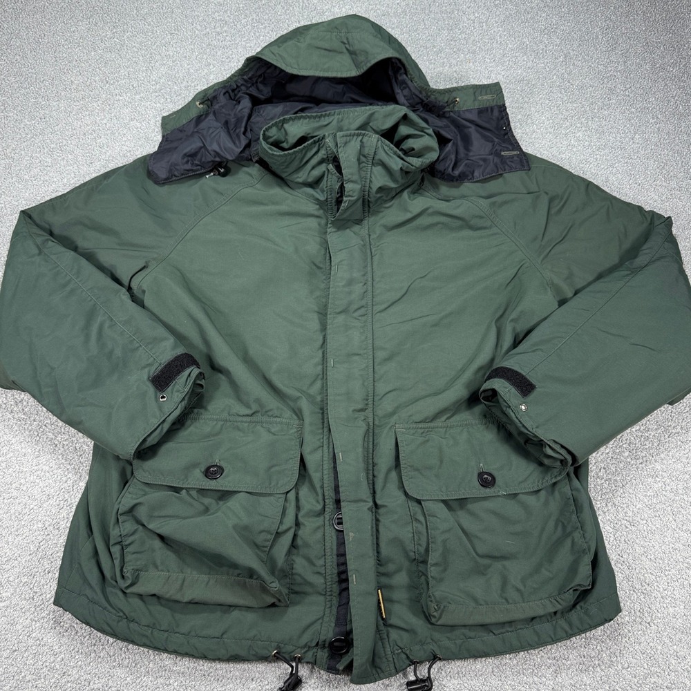 Browning Hunting Jacket Men's XL Green Hooded Gore-Tex Field Coat Hiking Fishing